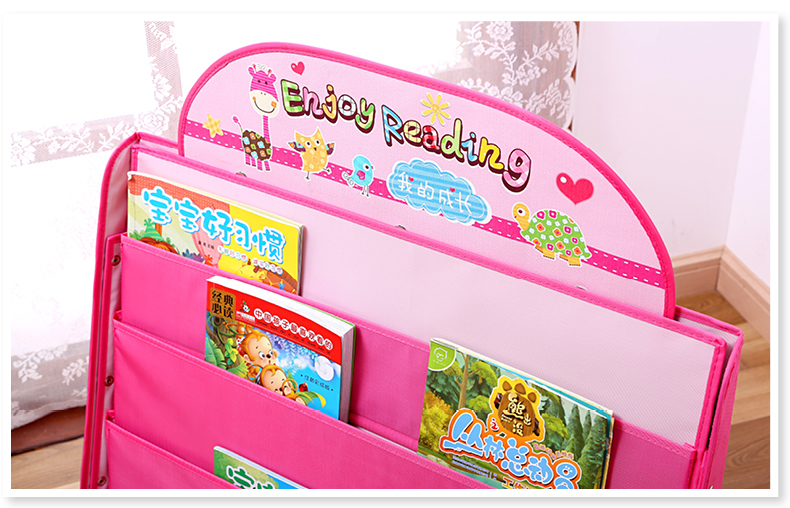 牛津布環(huán)保小書(shū)架 培養歸納、閱讀好習慣